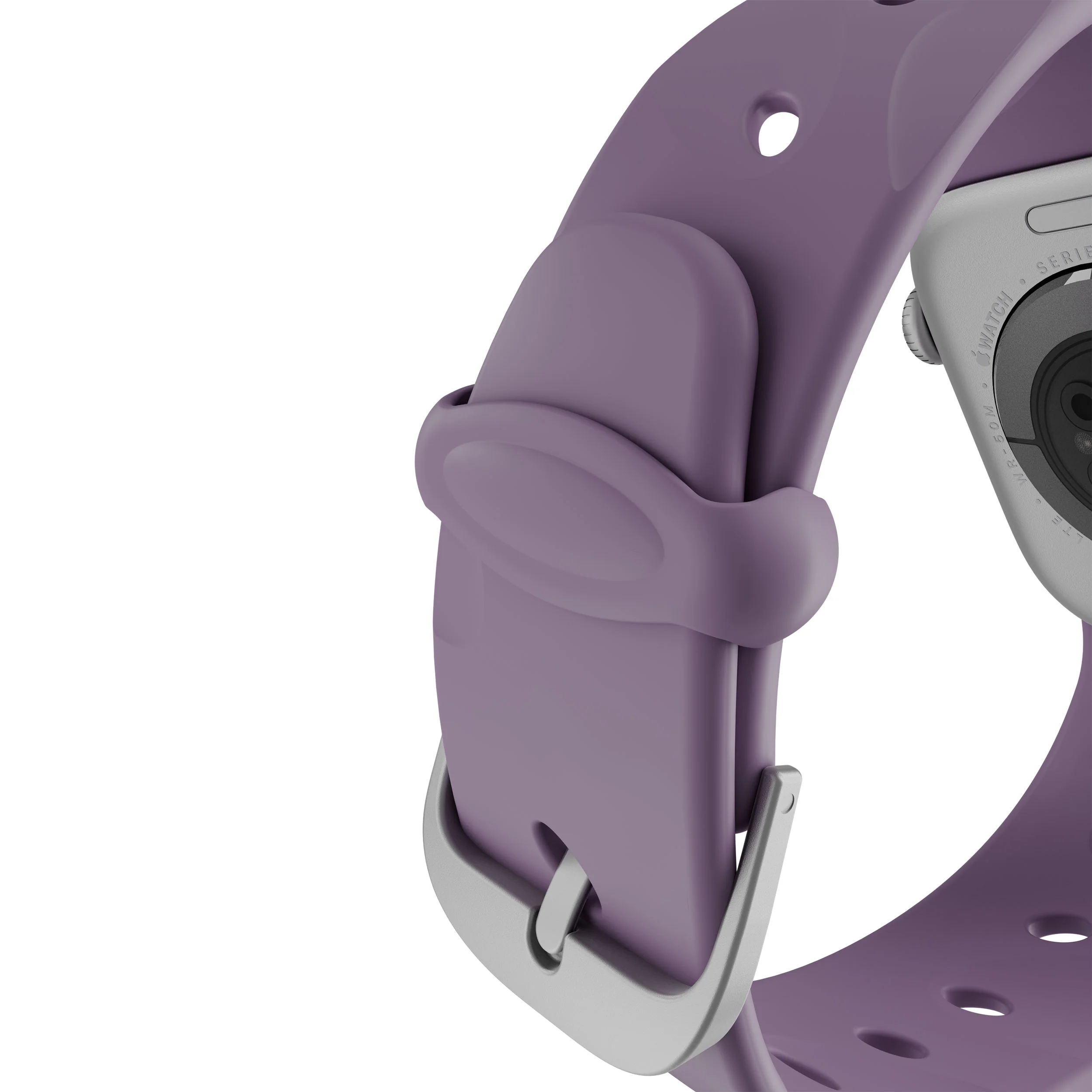 Silicone Ares Splice Buckle Watch Band | Purple Haze | 38mm to 42mm | D26AWS42ABS2PE - Image 4