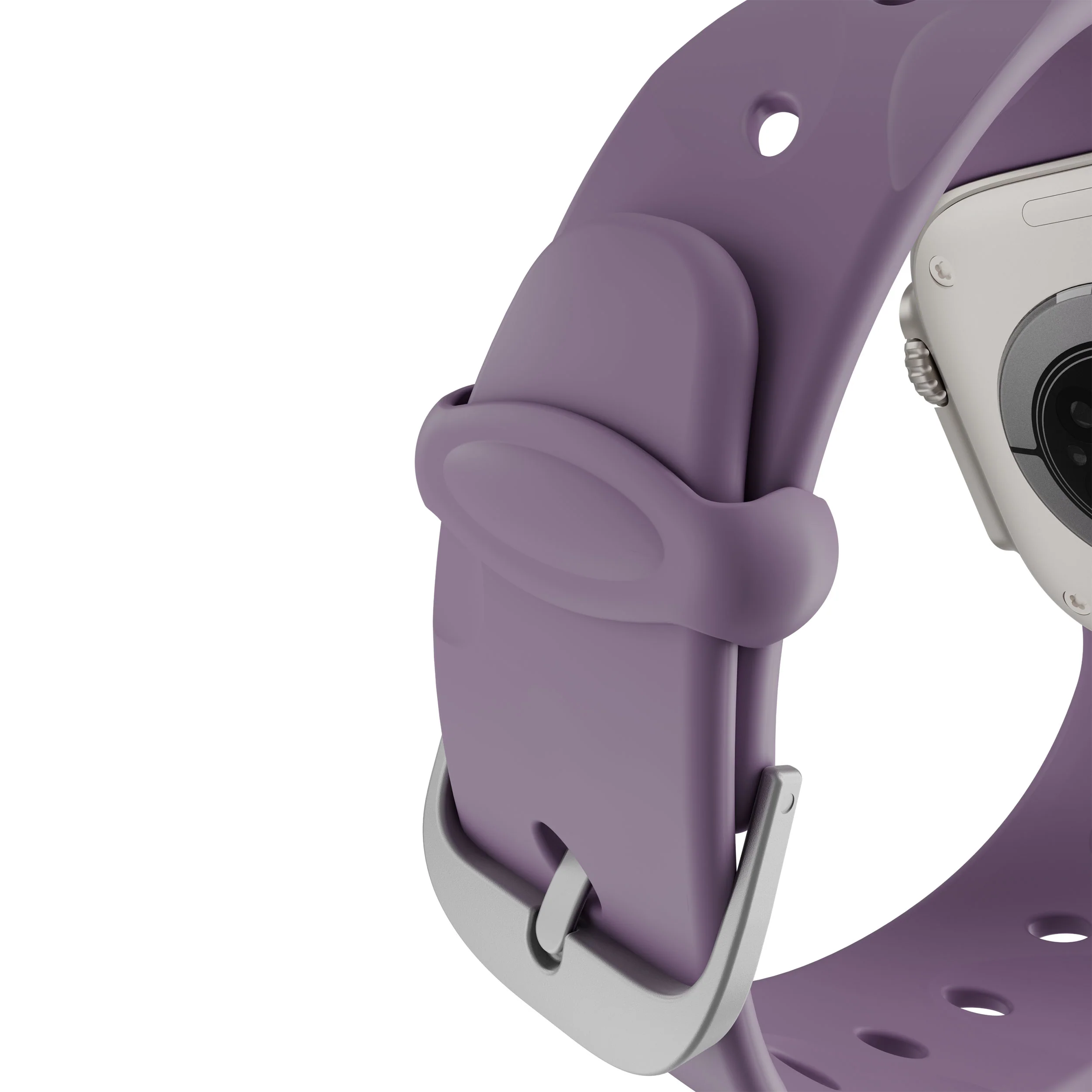 Silicone Ares Splice Buckle Watch Band | Purple Haze | 44mm to 49mm | D26AWS46ABS2PE - Image 4