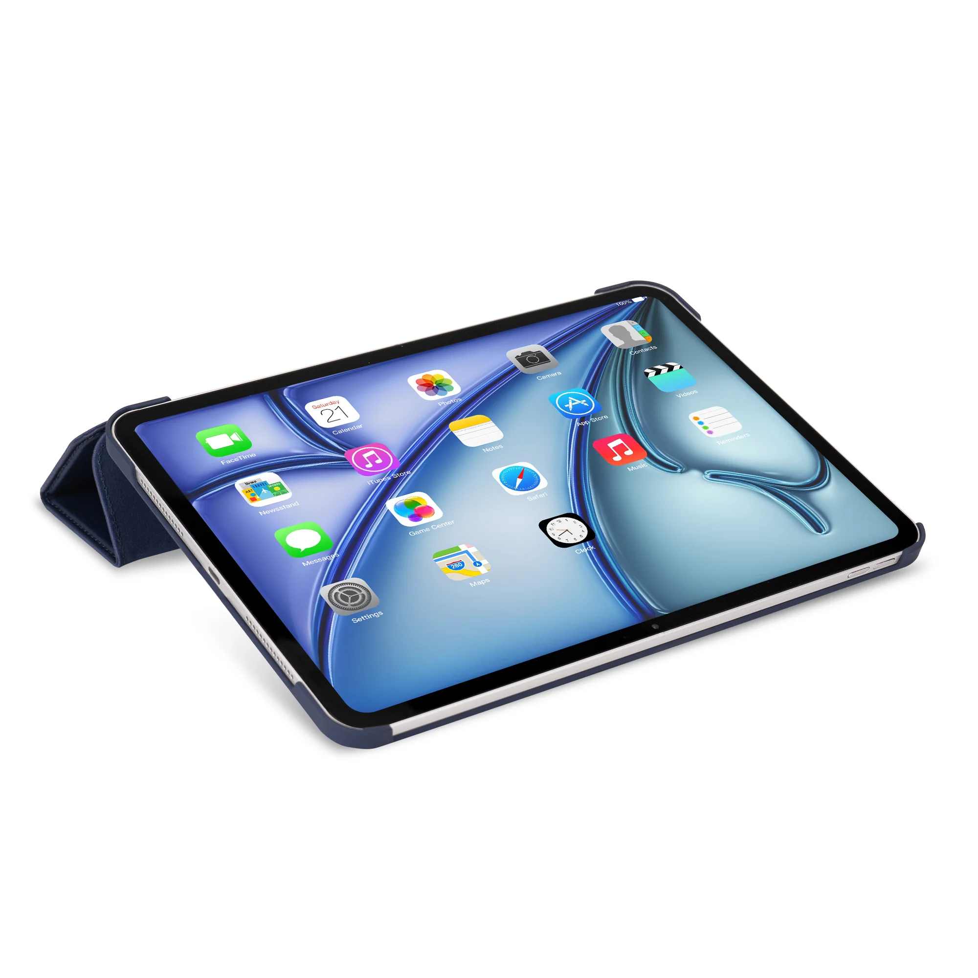 Textured Silicone Slim Cover | Navy Peony | iPad Air 13" | D24IPAA129SC1NE - Image 7